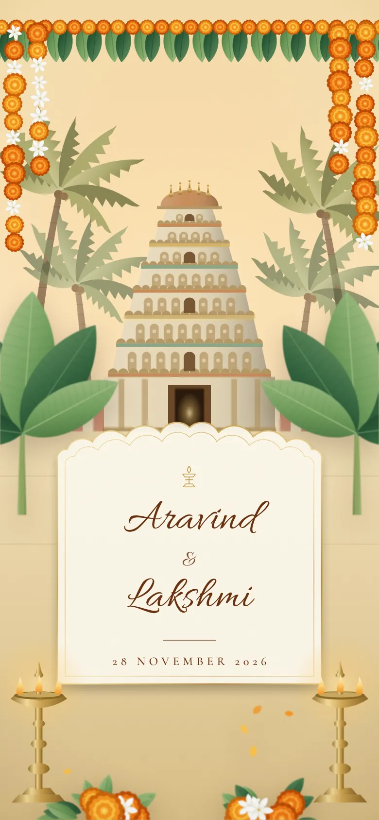Temple Heritage invitation shown on a phone